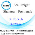 Consolidação de LCL Shantou Porto de Pontianak